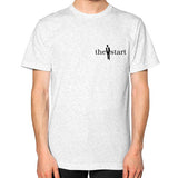 Unisex T-Shirt (on man) Ash grey thestartottawa