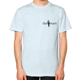 Unisex T-Shirt (on man) Light blue thestartottawa