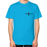 Unisex T-Shirt (on man) Teal thestartottawa